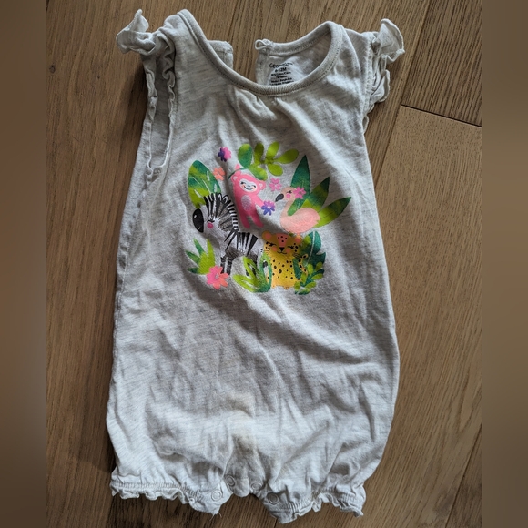 2/$10💚 Tie Dye and Safari Bubble Rompers - Picture 2 of 3